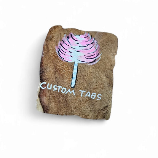 Cotton Candy Teak Sliced Magnet