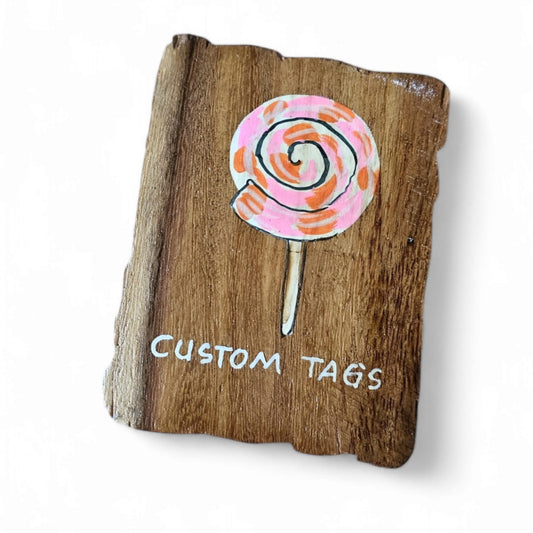 Lollipop Teak Sliced Magnet