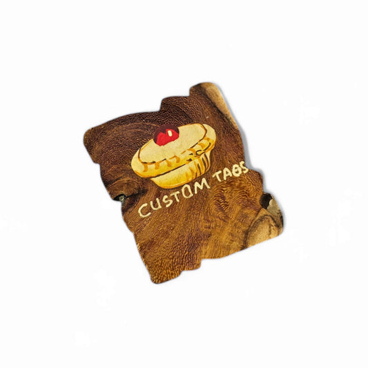 Pie Teak Sliced Magnet