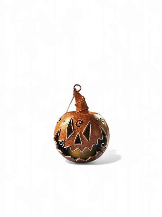 Pumpkin Metal Tea Light 8 Cm