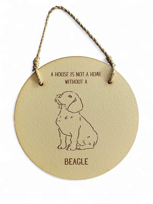 Round Dog Sign - Beagle