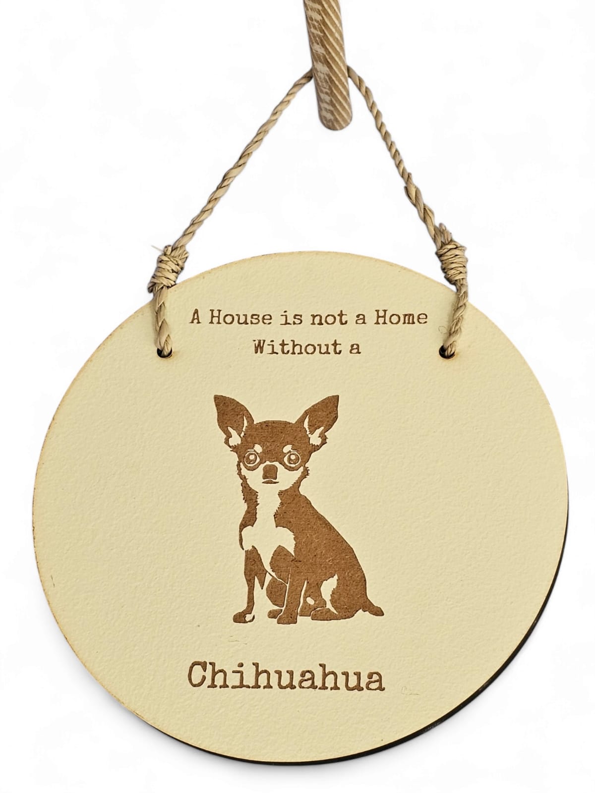 Round Dog Sign - Chihuahua