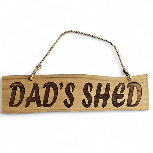 Coffee Wood Plaque - Dad's Shed