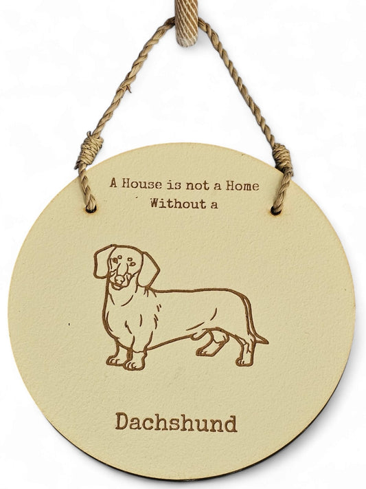 Round Dog Sign - Dachshund