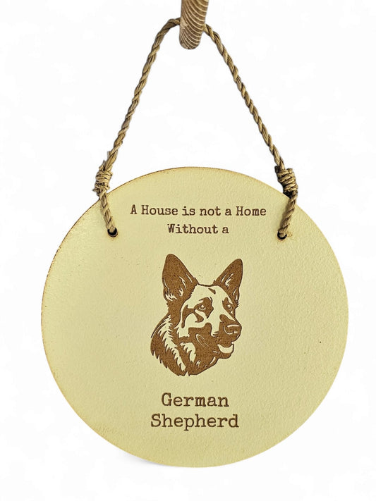 Round Dog Sign - German Shepherd