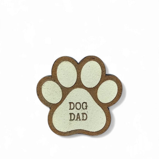 Dog Dad Paw Shape Magnet